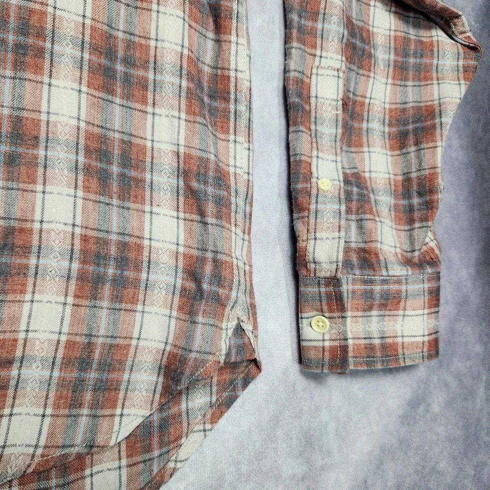 Lucky Brand Mens Plaid‎ Flannel Classic Fit Long Sleeve Shirt XL Lightweight